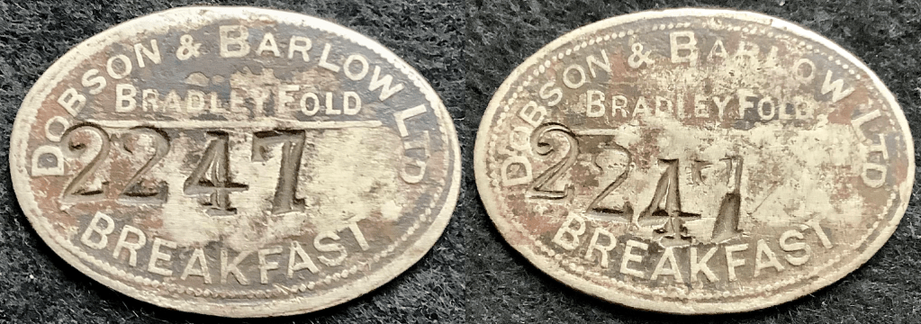 Dobson & Barlow Limited – Bolton & Bradley Fold | British War Work Tokens